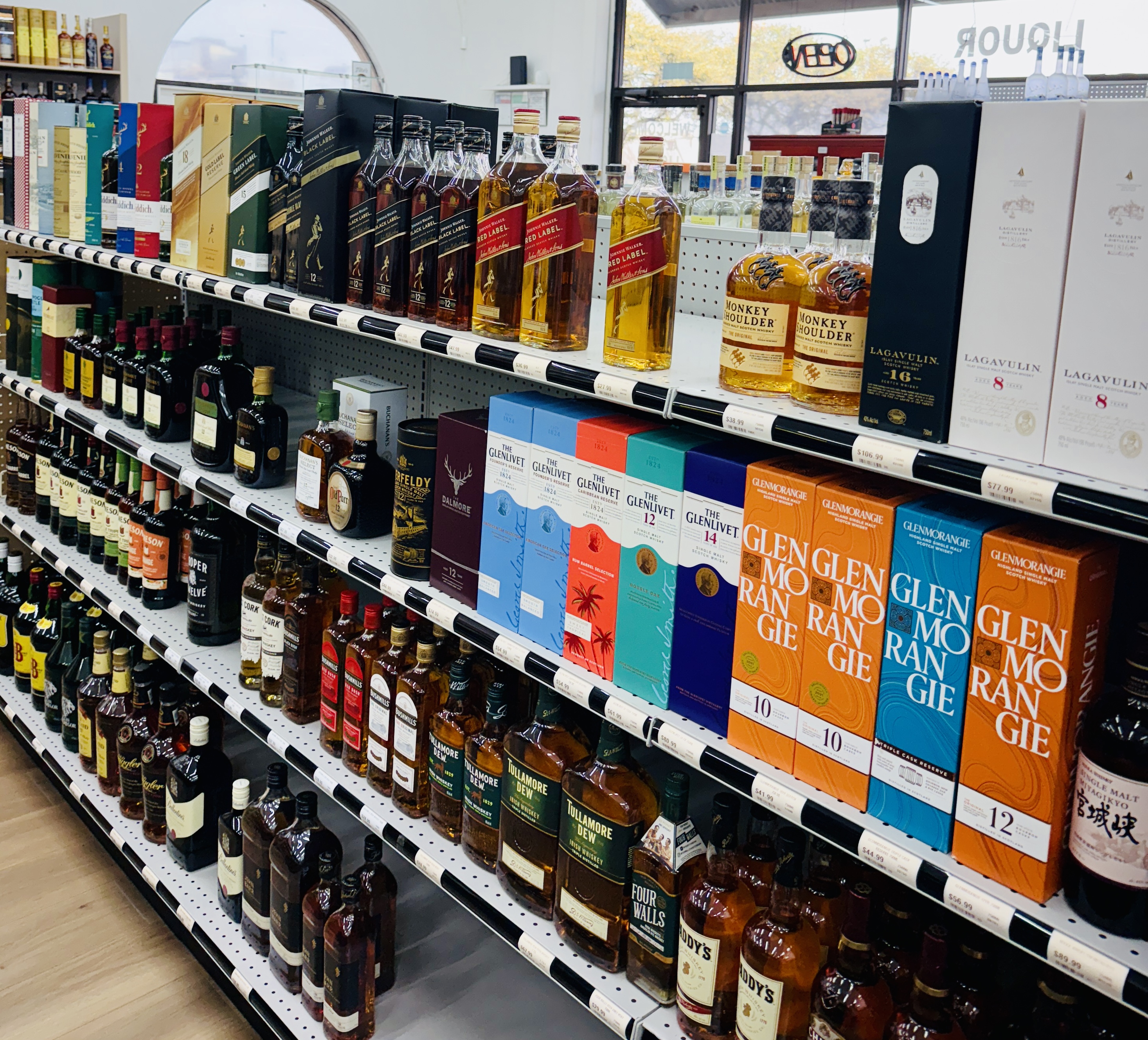 Scotch whisky selection at All Star Liquor